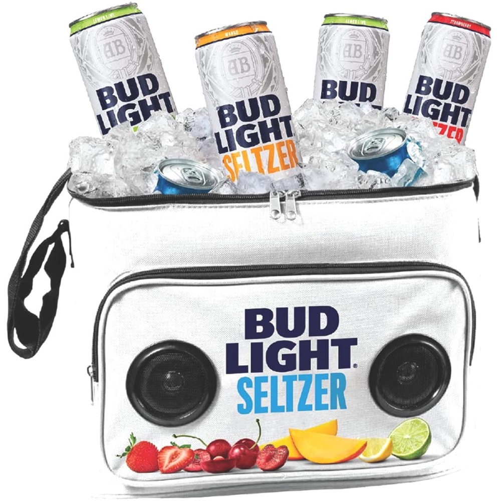 Bud Light Seltzer Cooler Bag with Bluetooth Speaker